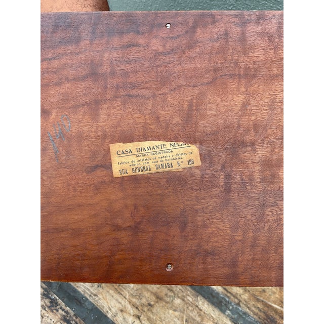 Vintage Marquetry Wood Cigar Humidor For Sale - Image 11 of 12