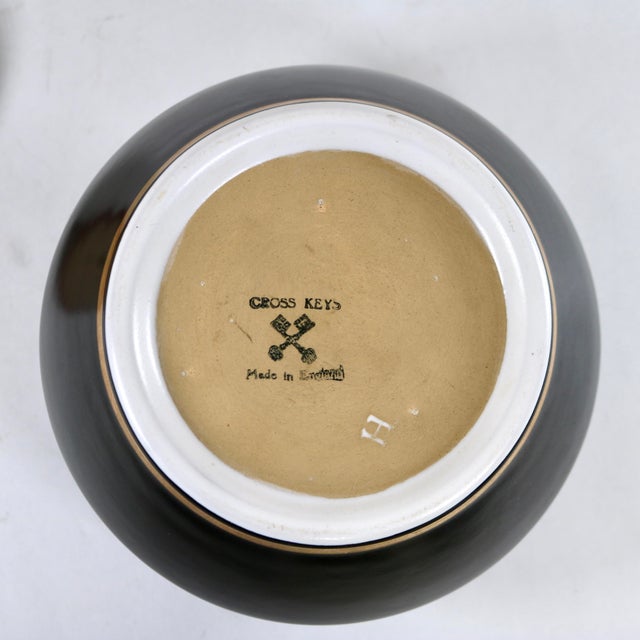 Vintage Mid-Century English Denby Cross Keys Sporting Dog Ceramic Tobacco Humidor Jar For Sale - Image 15 of 16