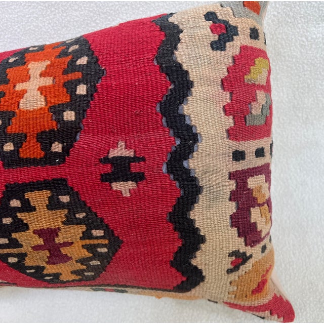 Three Pillows Upholstered With Kilim Weave For Sale - Image 9 of 10