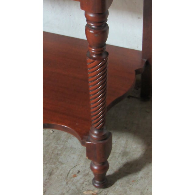 1980s 1980s Pair Rare Lexington Nightstands Tables Cherry Amazing For Sale - Image 5 of 10