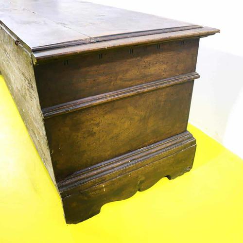 Wood Chest with Carved Decorations For Sale - Image 13 of 14