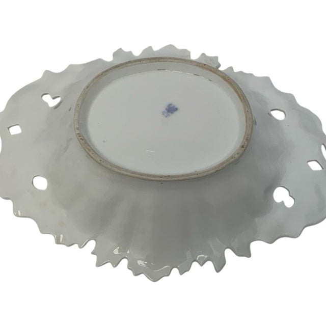 Antique Carl Tielsch c.t. Altwasser Porcelain Rococo Revival Centerpiece Bowl Germany C. 1890–1910 For Sale - Image 4 of 9