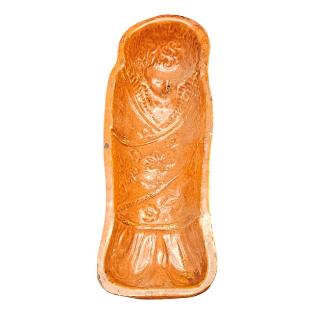 Antique Clay Fatschenkind Cake Pan, 1880s-1900s For Sale