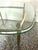 Metal La Barge Brass Glass Top End Table For Sale - Image 7 of 8