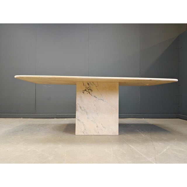 Vintage Italian Marble Dining Table, 1970s For Sale - Image 9 of 14