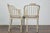 Late 20th Century Baker Furniture Faux Bamboo Accent Chairs with Upholstered Linen Cushions, Pair For Sale In Atlanta - Image 6 of 12