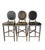 Medallion Louie Bar Stool - Tan/Black Brindle Cowhide / Copper Painted Frame For Sale - Image 4 of 5