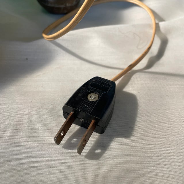 1940s Vintage Stained Glass and Brass Church Pendant Light Fixtures a Pair For Sale - Image 9 of 12