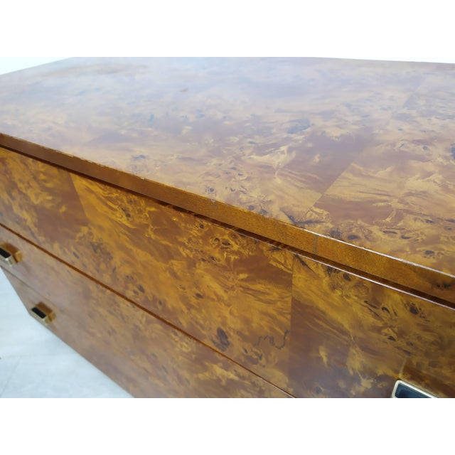 Vintage Amboyna Burl Chest of Drawers, 1970s For Sale - Image 14 of 18