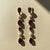 Garnet & Pearl Drop Multi-Shape Earrings, Silver, Gold, Pair For Sale - Image 10 of 10