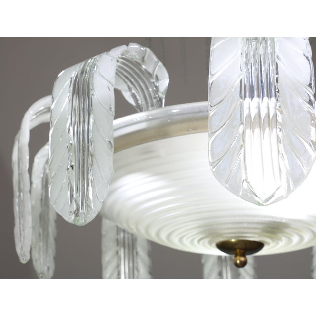 Museal Art Decò Ercole Barovier Murano Glass Chandelier, 1930 For Sale - Image 10 of 18