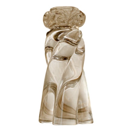 Aladin Crystal Candlestick from Baccarat For Sale