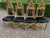 c.1900 Italian Rococo Gold Beech Velvet Dining Chairs - Set of 8 Pc For Sale - Image 12 of 18