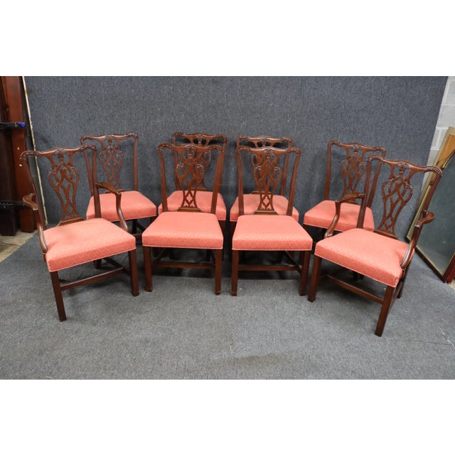 Beacon Hill Attributed Chippendale Chairs Set/8 For Sale - Image 13 of 13