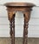Wood Early 20th Century Victorian Carved Mahogany or Walnut Plant Pedestal Stands Display Columns Torchieres With Turned Legs, a Pair For Sale - Image 7 of 8