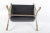 Steel, Brass & Leather Maison Jansen Style Magazine Stand For Sale - Image 9 of 11
