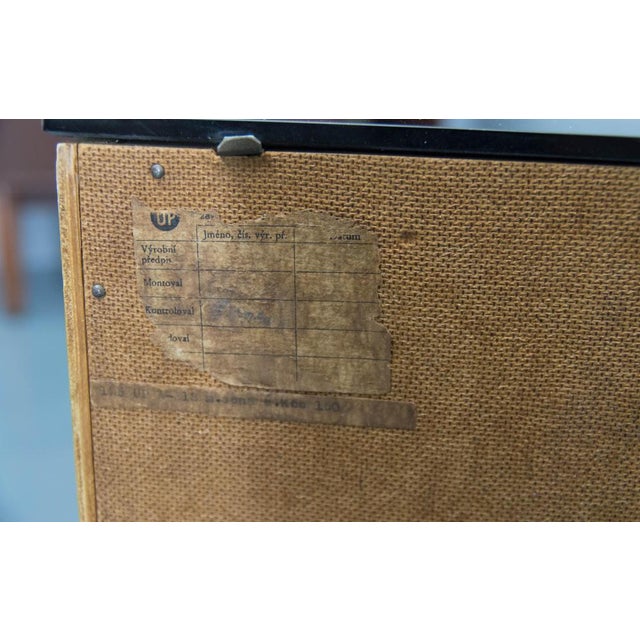 Wood Nightstands attributed to Halabala for Up Zavody, 1950s For Sale - Image 7 of 8