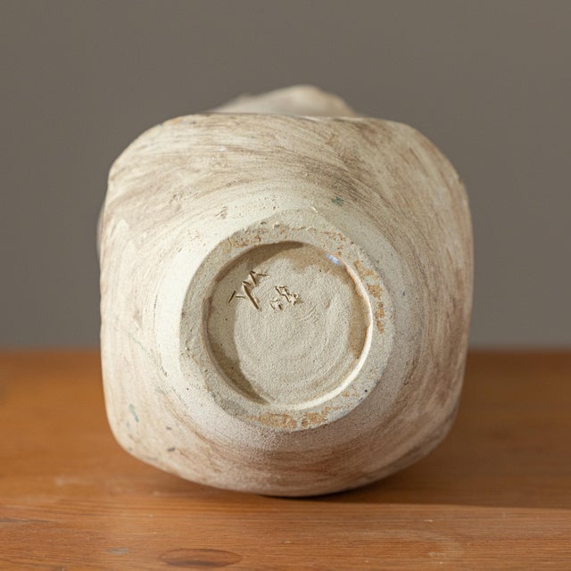 Signed Sculptural Studio Ceramic Pottery Vessel, Dated 2008 For Sale - Image 10 of 10