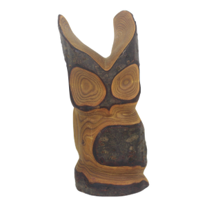 Vintage Hand Carved Wood Owl