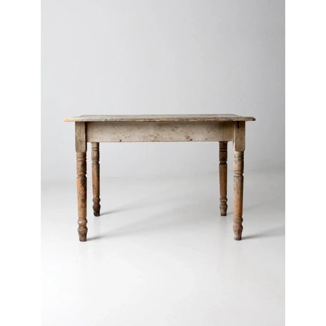 Antique Table With Drawer For Sale - Image 6 of 13