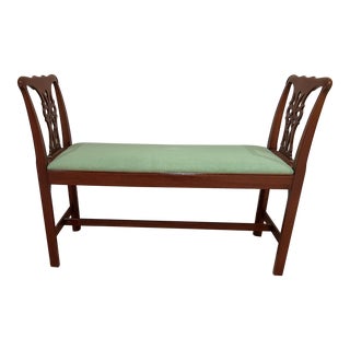 1940s Chippendale Bench For Sale