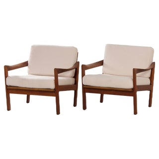 Set of Danish Armchairs by Illum Wikkelsø for Niels Eilersen, 1960s For Sale