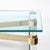 1970s Mid-Century X Form Polished Brass & Lucite Console Table by Karl Springer For Sale - Image 5 of 14
