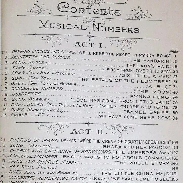 Blue Late 19th Century San Toy A Musical Comedy by Edward Morton Bound Music Book For Sale - Image 8 of 10