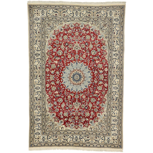 Vintage Persian Nain Rug, 06'08 X 09'08 For Sale - Image 11 of 11