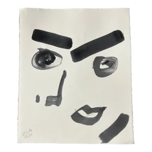 Contemporary Original Robert Cooke Abstract Face Painting