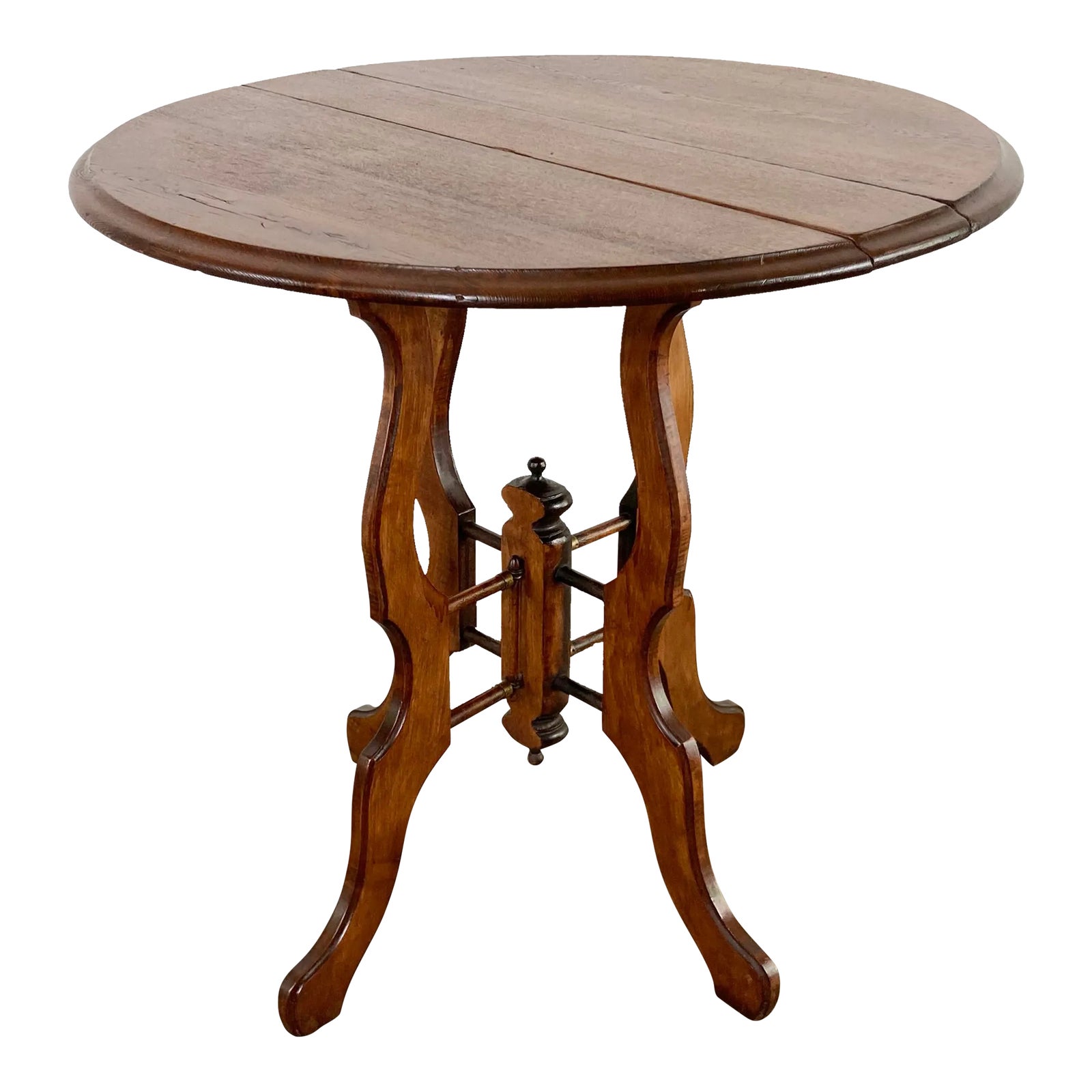 Antique Drop Leaf Turned Wood Gate Leg Side Table Chairish