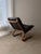 Mid-Century Modern Plywood Chair in Black Leather, 1970s For Sale - Image 3 of 11