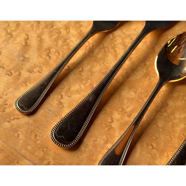Vintage Bestecke Solingen Gold Plated Flatware - Service for 12 For Sale - Image 9 of 12