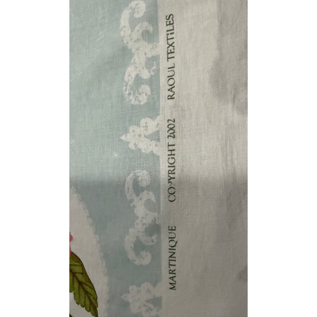 Elegant designer fabric from the Raoul Textiles collection by Schumacher, titled “Martinique Sea.” This refined textile...