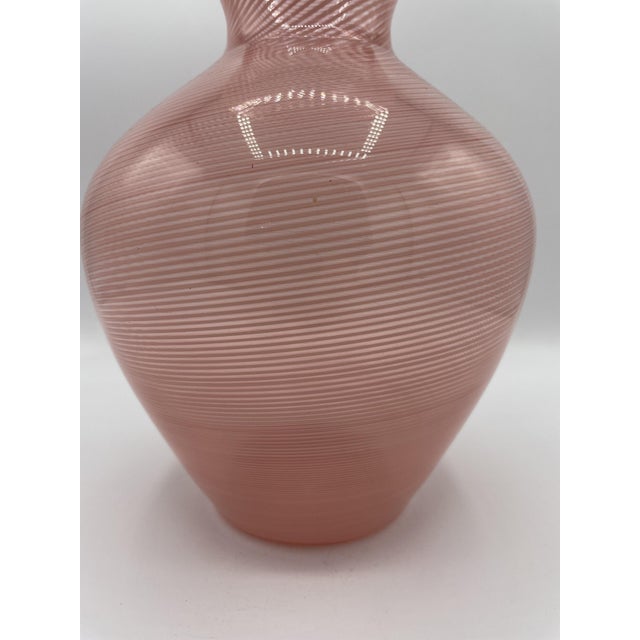 Filigree Vase with White Edge by Ercole Barovier for Barovier & Toso, 1970s For Sale - Image 4 of 6
