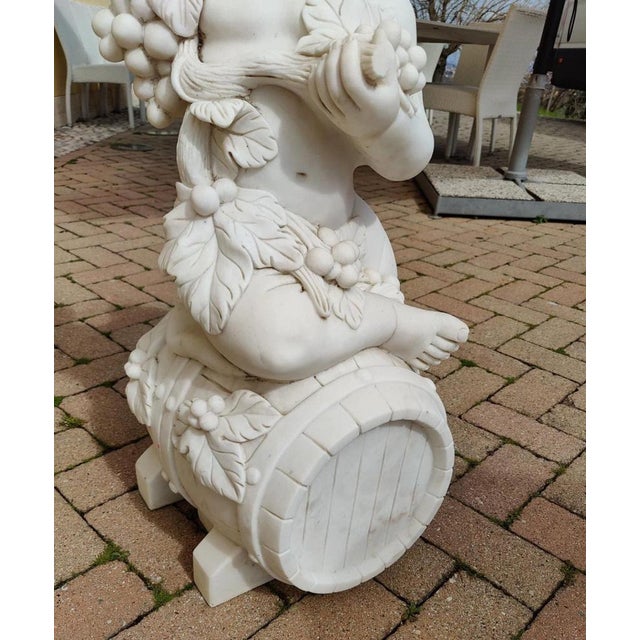 Unknown, Bacchus, Early 20th Century, Carrara Marble For Sale - Image 6 of 11