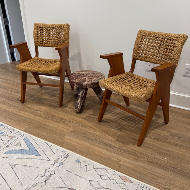 Pair Avignon Rope X-Chairs For Sale - Image 9 of 9