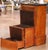 Brown 19th Century French Walnut Step Stool Cabinet With Leather Step and Marble Top For Sale - Image 8 of 16