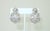 Late 20th Century door knocker style earrings by Swarovski, the Austrian brand founded in 1895 by Daniel Swarovski. These...