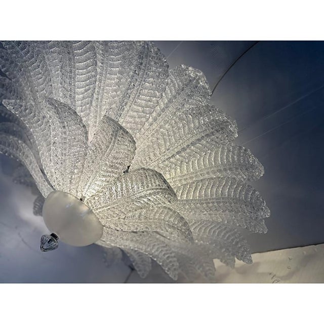 Contemporary Venetian Murano Glass Flush Mounts from Simoeng, Set of 2 For Sale - Image 3 of 10