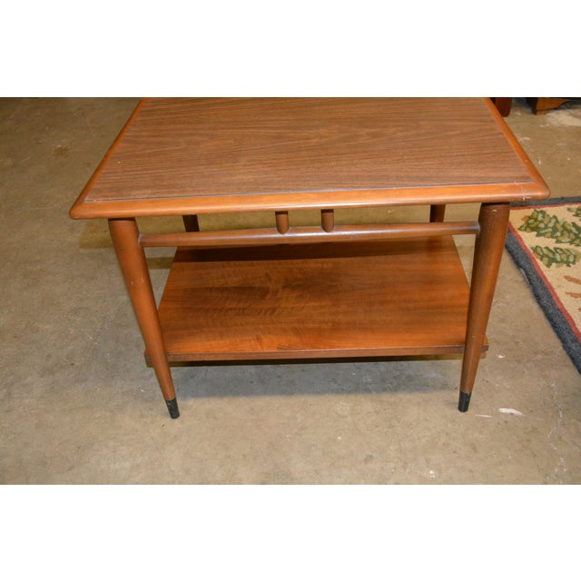 1960s Mid Century Modern Lane Teak Rectangle Coffee Table & 2 End / Side Tables 3 Piece Set For Sale - Image 16 of 18