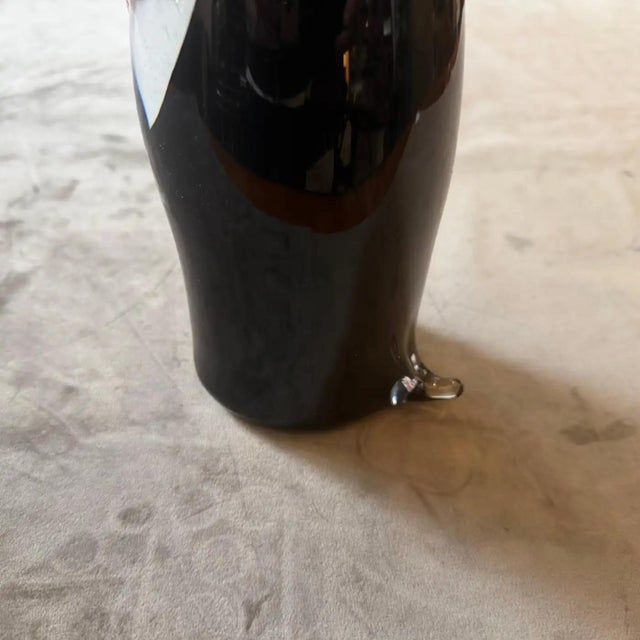 1990s Modern Pink Black and White Murano Glass Tucano by Dior Home For Sale - Image 12 of 13