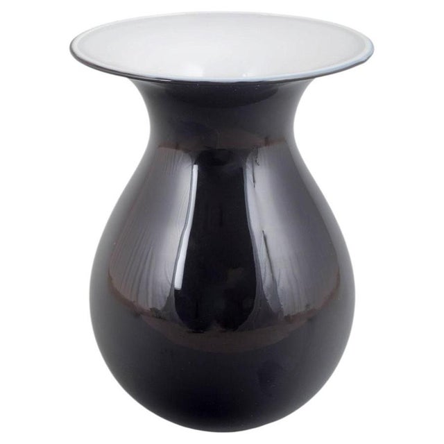 Art Glass Shape Vase by Peter Svarrer for Holmegaard For Sale - Image 6 of 6