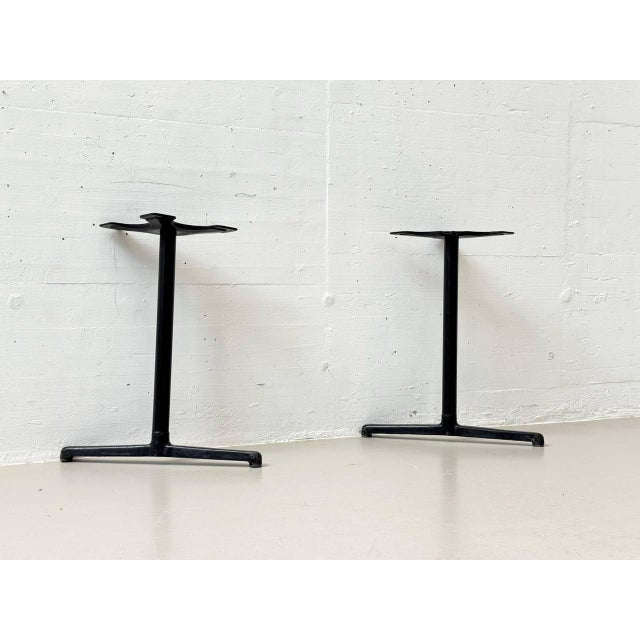 Vintage Cast Iron Table Legs from Trewa, Switzerland, 1970s, Set of 2 For Sale - Image 16 of 16