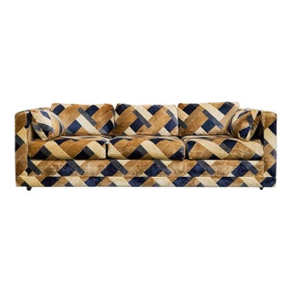 1970s Geometric Vintage Sofa For Sale
