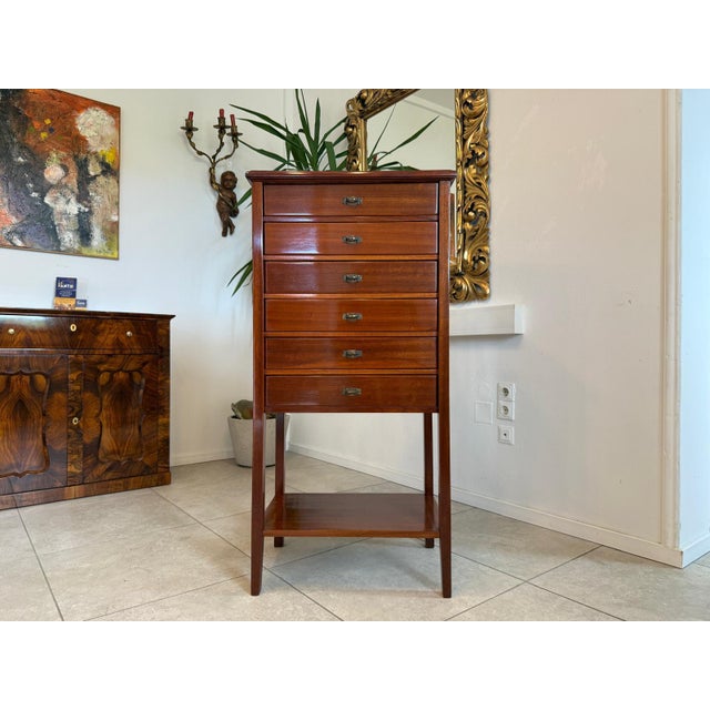 Art Nouveau Filing Cabinet in Oak, 1890s For Sale - Image 4 of 18