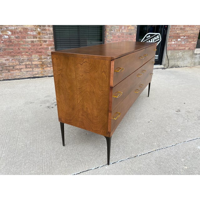 Wood Heywood Wakefield Contessa Series Lowboy Dresser For Sale - Image 7 of 11