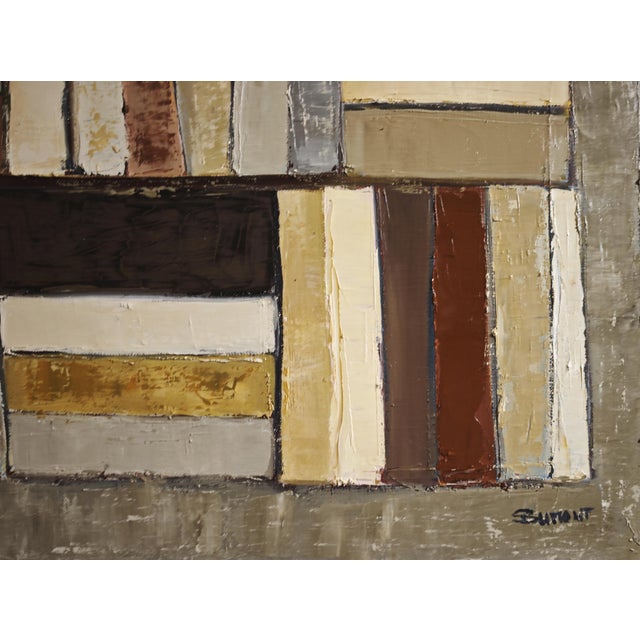 Quiet Structure, Contemporary, Abstract Library, Framed by Sophie Dumont For Sale - Image 6 of 8