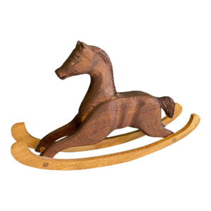 Vintage Handmade Wooden Rocking Horse