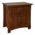Crafters and Weavers Mission Style Solid Oak Nightstand in Walnut Stain For Sale - Image 4 of 6